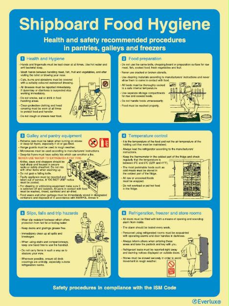 Poster for emergency instruction and information, 